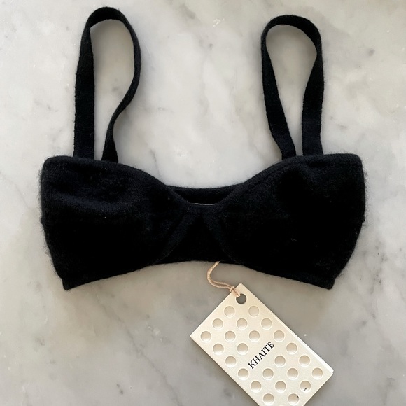 KHAITE Tops - Khaite Eda Bralette in Black